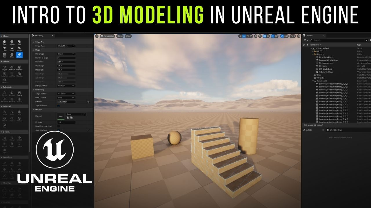 3D Modeling In Unreal Engine 5